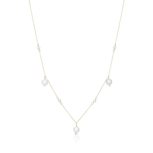 W.KRUK Naszyjnik złoty z perłami