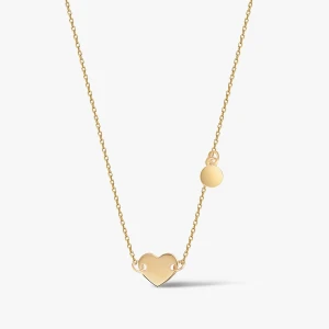 W.KRUK - Naszyjnik złoty z sercem
