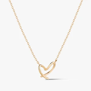 W.KRUK Naszyjnik złoty z sercem
