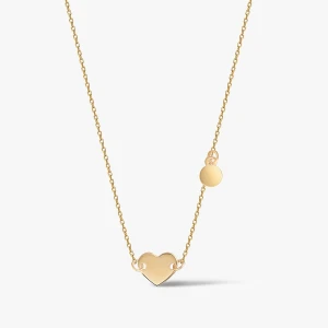 W.KRUK Naszyjnik złoty z sercem