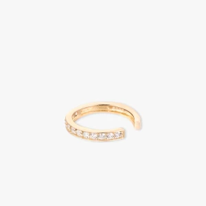 W.KRUK Nausznica złota z cyrkoniami