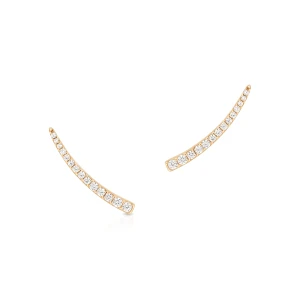 W.KRUK Nausznice złote z cyrkoniami