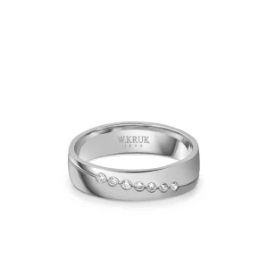 W.KRUK - Obrączka ślubna złota GRAZIA damska