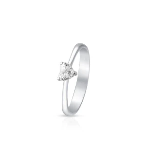 W.KRUK Pierścionek białe złoto Recarlo