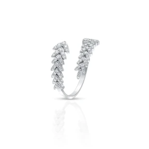 W.KRUK - Pierścionek białe złoto z brylantami