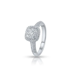 W.KRUK - Pierścionek białe złoto z brylantami