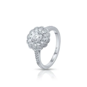 W.KRUK - Pierścionek białe złoto z brylantami