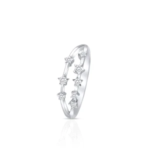 W.KRUK - Pierścionek białe złoto z brylantami