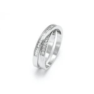 W.KRUK - Pierścionek białe złoto z brylantami