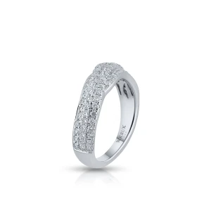 W.KRUK Pierścionek białe złoto z brylantami