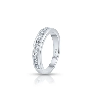 W.KRUK Pierścionek białe złoto z brylantami