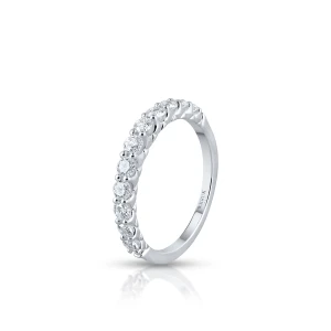 W.KRUK Pierścionek białe złoto z brylantami