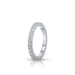 W.KRUK Pierścionek białe złoto z brylantami