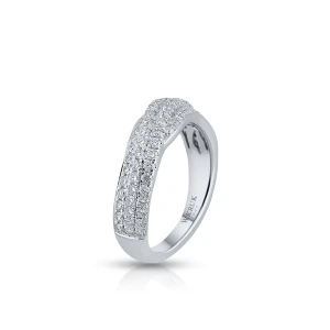 W.KRUK Pierścionek białe złoto z brylantami