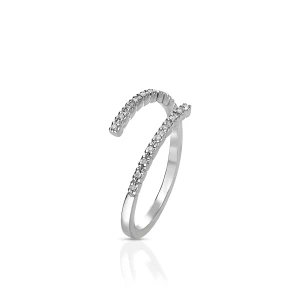 W.KRUK Pierścionek białe złoto z brylantami