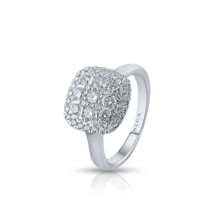 W.KRUK Pierścionek białe złoto z brylantami