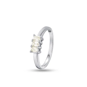 W.KRUK - Pierścionek białe złoto z diamentami