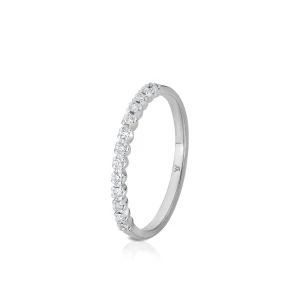 W.KRUK Pierścionek białe złoto z diamentami