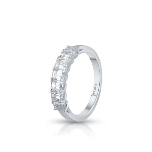 W.KRUK Pierścionek białe złoto z diamentami