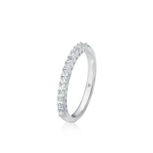 W.KRUK Pierścionek białe złoto z diamentami