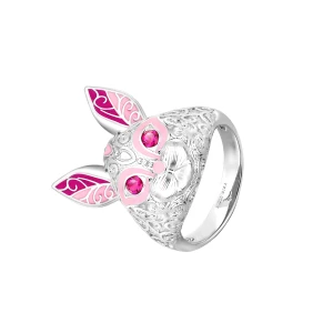 W.KRUK Pierścionek Biały Królik Wonderland PICKY PICA