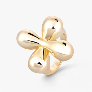 W.KRUK Pierścionek Gold Bloom Lush PICKY PICA
