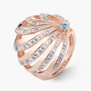 W.KRUK Pierścionek srebrny Balerina