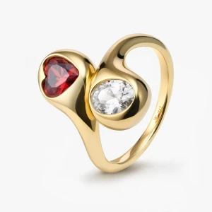 W.KRUK Pierścionek srebrny Czułość