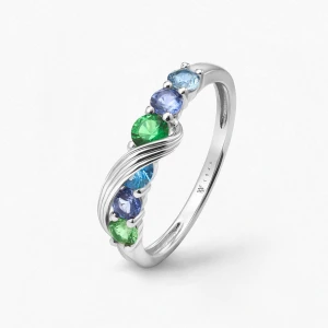 W.KRUK Pierścionek srebrny KOI