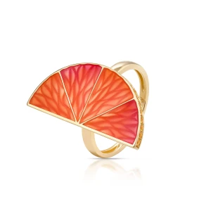 W.KRUK - Pierścionek srebrny Kwiaty Nocy Cytrusy