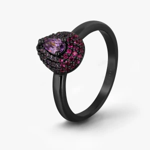 W.KRUK Pierścionek srebrny Meteory