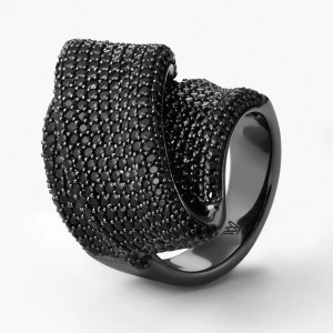 W.KRUK Pierścionek srebrny Meteory