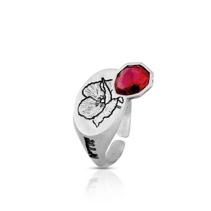 W.KRUK Pierścionek srebrny Motyle