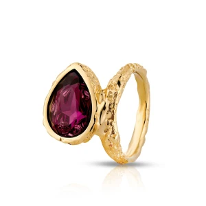 W.KRUK - Pierścionek srebrny pozłacany Motyle