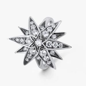 W.KRUK Pierścionek srebrny Royal Star