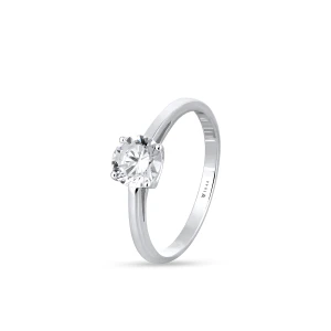 W.KRUK Pierścionek srebrny z cyrkonią