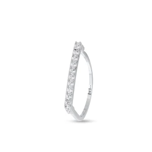 W.KRUK Pierścionek srebrny z cyrkoniami