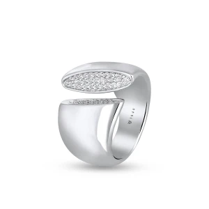 W.KRUK Pierścionek srebrny z cyrkoniami