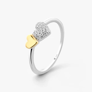 W.KRUK Pierścionek srebrny z cyrkoniami