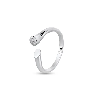 W.KRUK Pierścionek srebrny z cyrkoniami