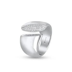 W.KRUK Pierścionek srebrny z cyrkoniami