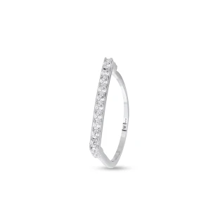 W.KRUK Pierścionek srebrny z cyrkoniami