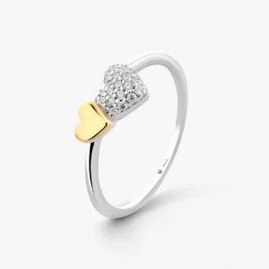 W.KRUK Pierścionek srebrny z cyrkoniami