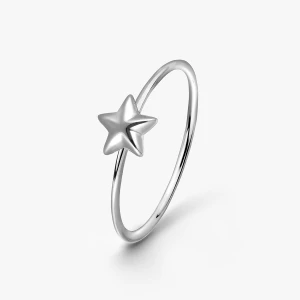 W.KRUK - Pierścionek srebrny z gwiazdką