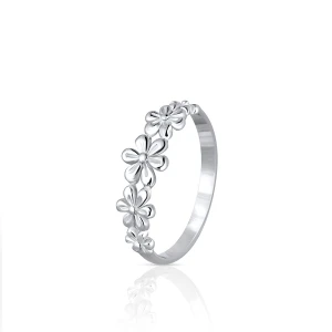 W.KRUK - Pierścionek srebrny z motywem niezapominajki