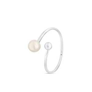 W.KRUK Pierścionek srebrny z perłą