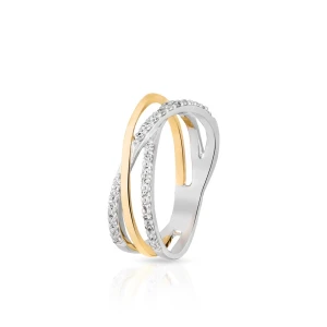 W.KRUK Pierścionek złoty z brylantami