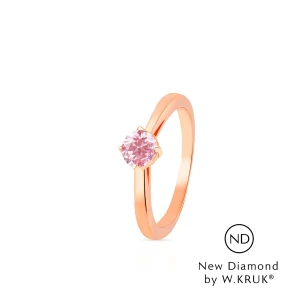 W.KRUK - Pierścionek zaręczynowy złoty Doskonały