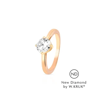 W.KRUK - Pierścionek zaręczynowy złoty Doskonały