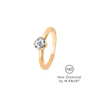 W.KRUK Pierścionek zaręczynowy złoty Doskonały